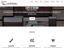 Tablet Screenshot of capowebdesign.com